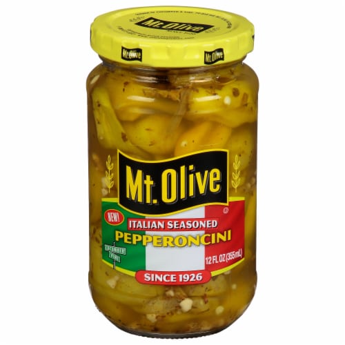 Mt Olive Italian Seasoned Pepperoncini Perspective: left