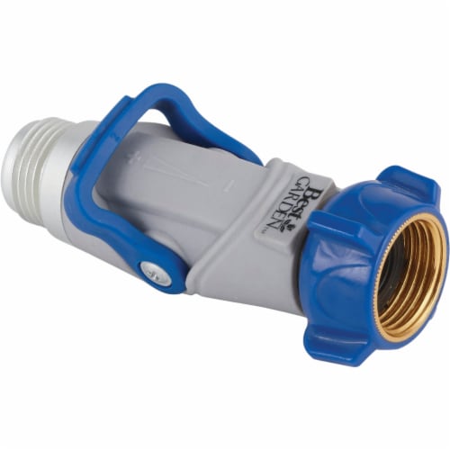 Best Garden Plastic Hose Shutoff Valve with Thumb Control 37090-P Perspective: left