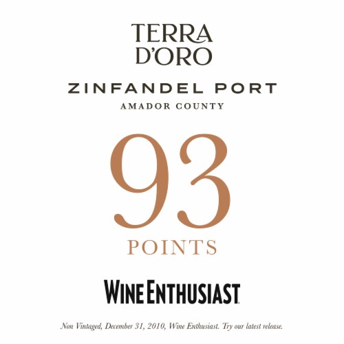 Terra D'Oro Zinfandel Port California Red Wine Perspective: left