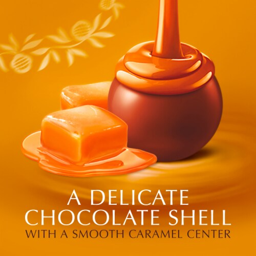 Lindt Lindor Caramel Milk Chocolate Truffles Perspective: left