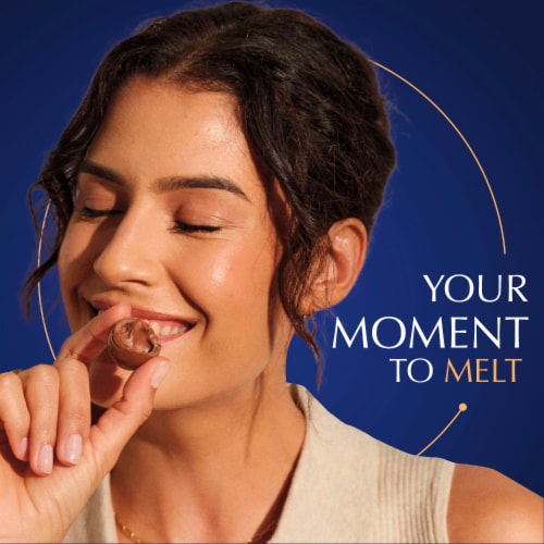 Lindt LINDOR Dark Chocolate Candy Truffles Perspective: left