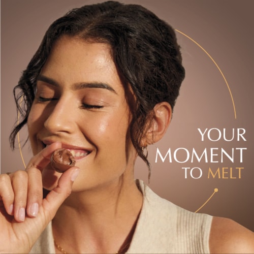 Lindt Lindor Fudge Swirl Milk Chocolate Candy Truffles Perspective: left