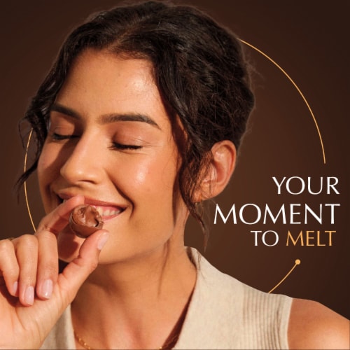Lindt LINDOR 70% Extra Dark Chocolate Candy Truffles Perspective: left