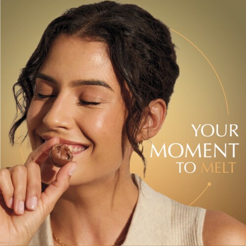Lindt Lindor Dulce De Leche Milk Chocolate Candy Truffles Bag Perspective: left