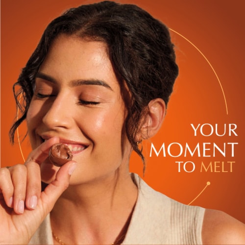 Lindt LINDOR Almond Butter Milk Chocolate Candy Truffles Perspective: left