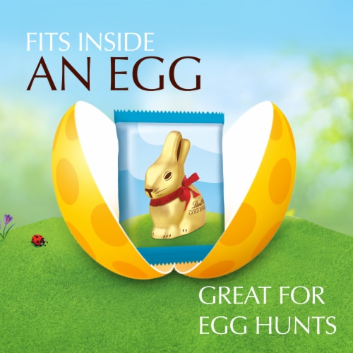 Lindt GOLD BUNNY Easter Double Milk Chocolate Candy Pouch Perspective: left