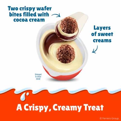 Kinder Joy Sweet Cream Topped with Cocoa Wafer Bites Milk Chocolate Treat +  Toy - 0.7oz