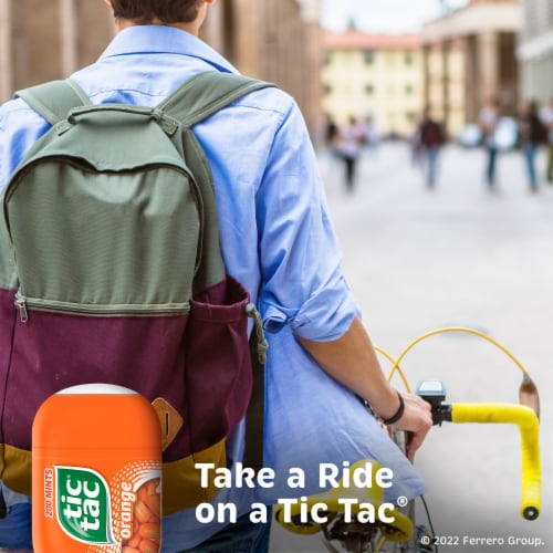 Tic Tac Orange Flavored Mints Perspective: left