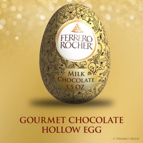 Ferrero Rocher Hollow Milk Chocolate & Hazelnut Egg Gift and Celebration Treat Perspective: left