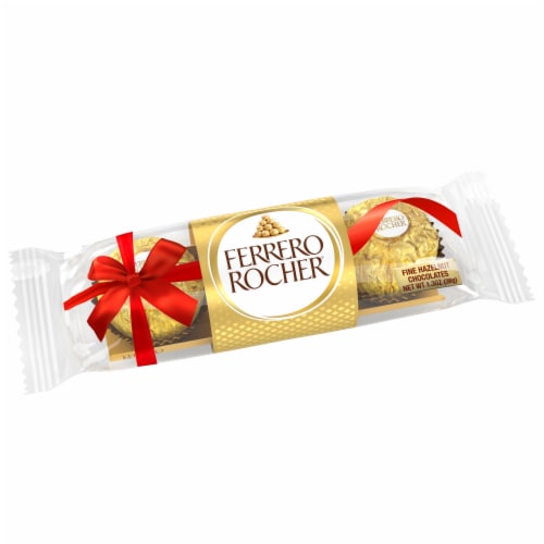 Ferrero Rocher® Fine Hazelnut Chocolates Holiday Candy Perspective: left