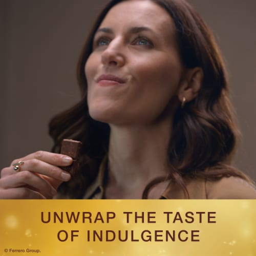 FERRERO ROCHER Dark Chocolate Bar, Hazelnut & Cocoa Filling, Premium Indulgent Dark Chocolate Tablet Perspective: left