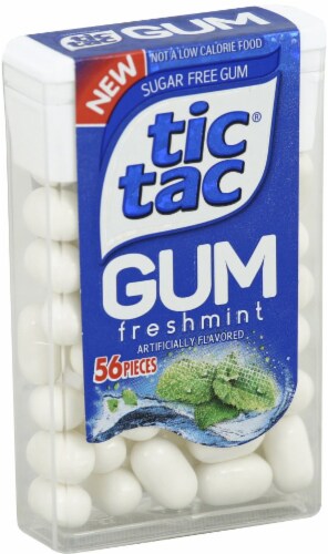 Tic Tac Sugar Free Freshmint Gum Perspective: left