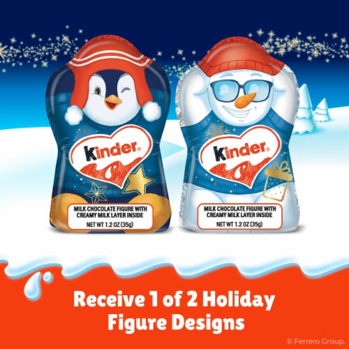 Kinder Hollow Milk Chocolate Figure, 1 Count, Individually Wrapped, Great Stocking Stuffers, 1.2 oz Perspective: left