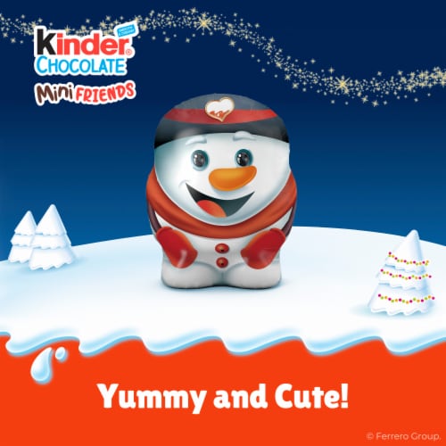 Kinder Chocolate Mini Friends, Milk Chocolate with Creamy Milky Filling, Individually Wrapped Candy Perspective: left