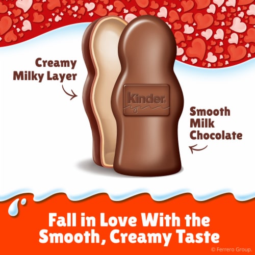 Kinder Chocolate Hollow Bears, 6 Count, Valentine's Day Gift For Kids, 3.1 oz Perspective: left