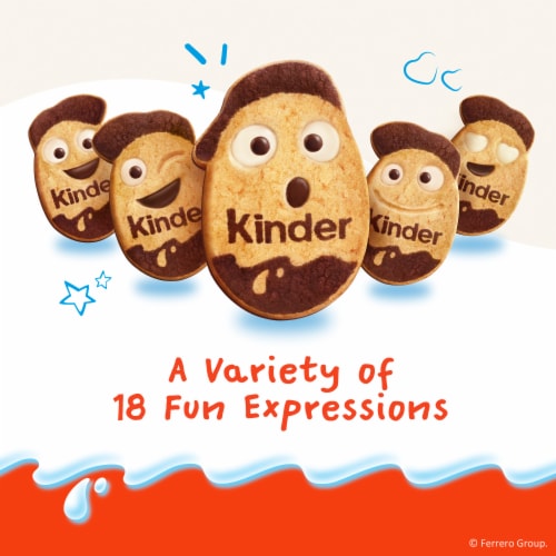Kinder Kinderini Cookies, 20 Count, Shortbread Cookies, 8.8 oz Bag Perspective: left