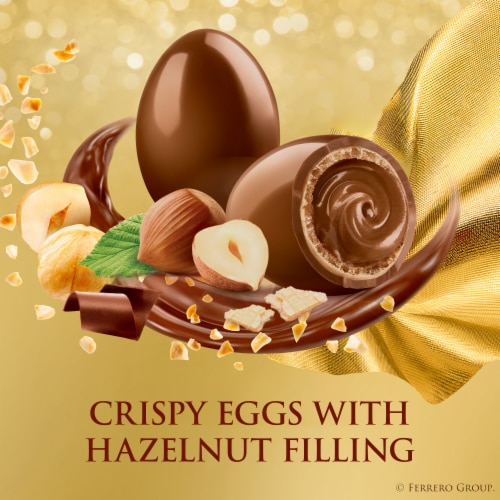 Ferrero Collection Crispy Hazelnut Eggs, 10 Eggs Easter Candy for Baskets 3.5 oz Perspective: left