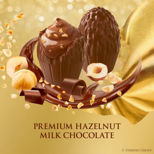 Ferrero Rocher Golden Eggs, Premium Gourmet Milk Chocolate, 3.1 oz Perspective: left