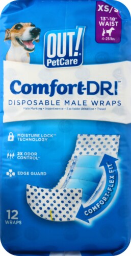 Out!® Disposable Male Wraps Perspective: left