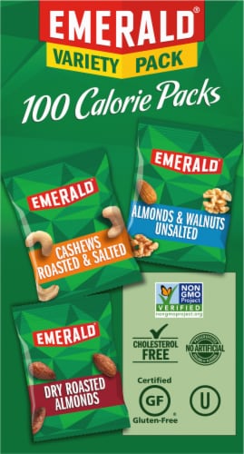 Emerald® Almonds Walnuts & Cashews 100 Calorie Variety Packs Perspective: left