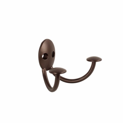 Spectrum Stratford Wall Mount Double Hook - Bronze Perspective: left