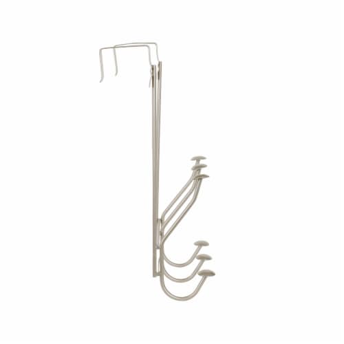 Spectrum Windsor Over-the-Door 3-Hook Rack - Satin Nickel Perspective: left