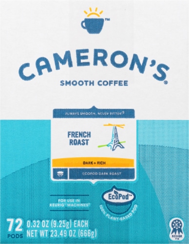 Cameron's® French Roast Coffee Single Serve EcoPods™ Perspective: left