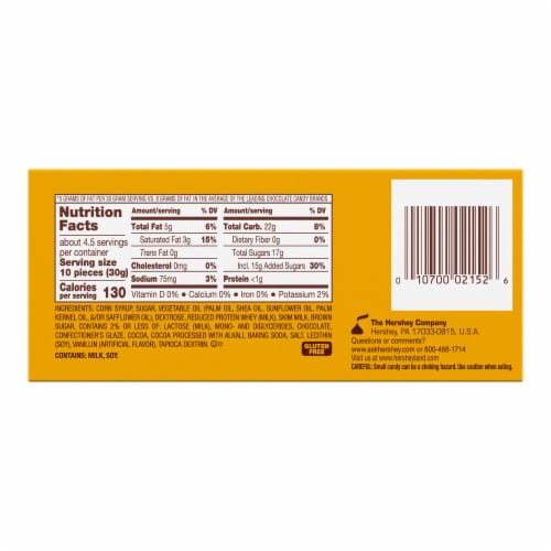 MILK DUDS Chocolate and Caramel Candy Box Perspective: left