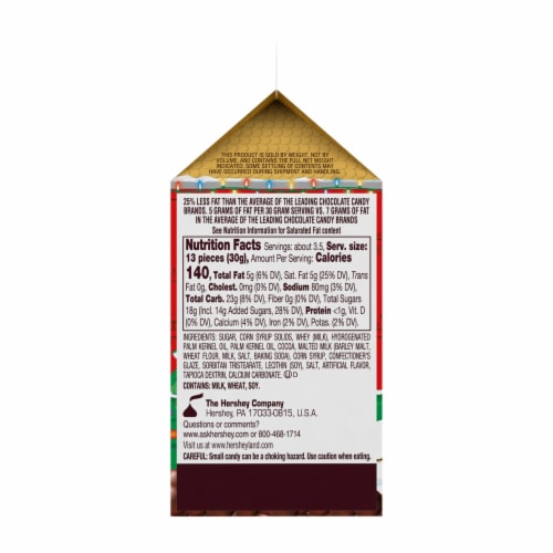 WHOPPERS Malted Milk Balls Christmas Candy Carton Perspective: left