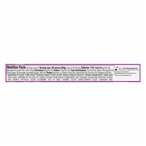 GOOD & PLENTY Licorice Fat Free Candy Box Perspective: left