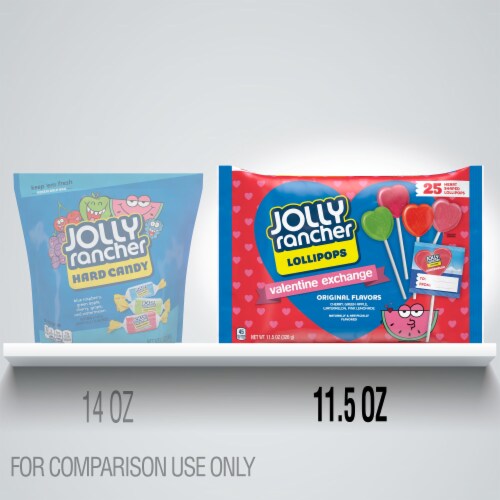 Jolly Rancher Valentine's Lollipops Assortment Perspective: left