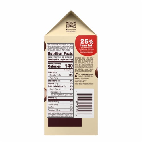 WHOPPERS Malted Milk Balls Candy Carton Perspective: left