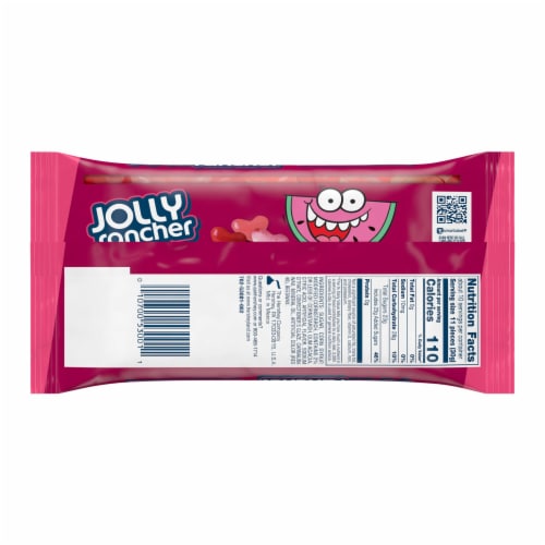 JOLLY RANCHER Assorted Fruit Flavored Jelly Hearts Valentine Candy Bag Perspective: left