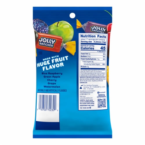 JOLLY RANCHER Original Fruit Flavored Hard Candy Bag Perspective: left
