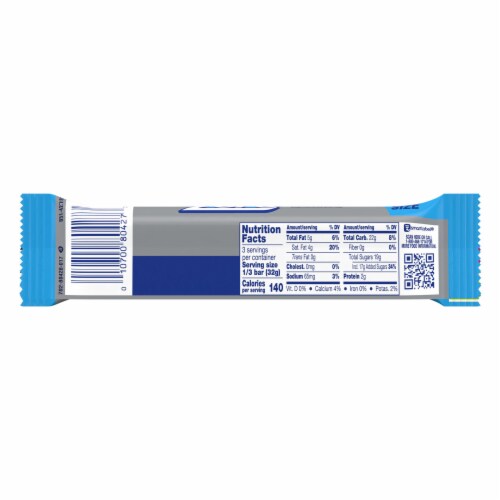 ZERO White Fudge Caramel Peanut Almond Nougat King Size Candy Bar Perspective: left