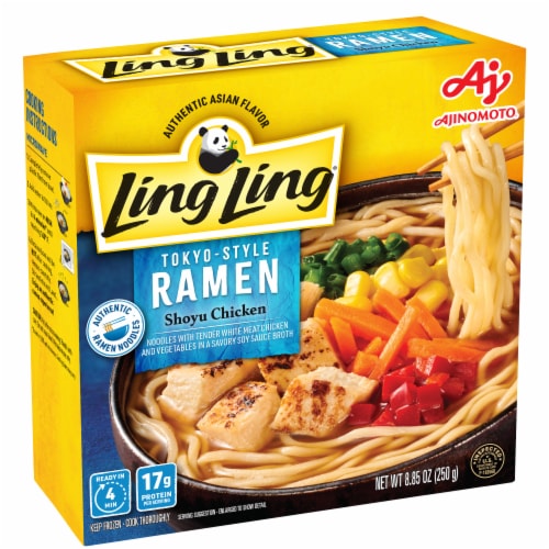 Ling Ling® Shoyu Chicken Tokyo Style Ramen Frozen Meal Perspective: left