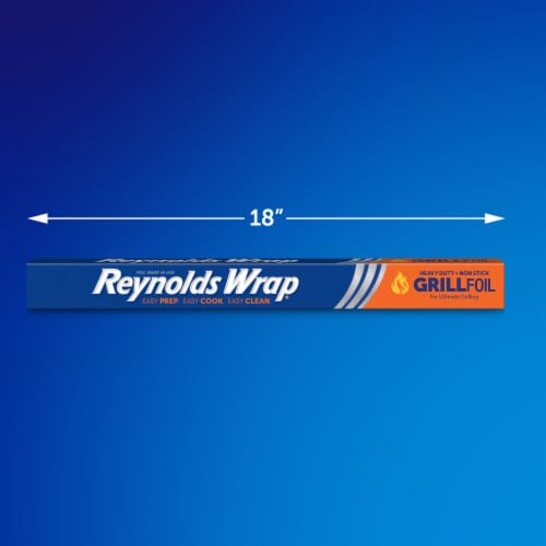 Reynolds Wrap® Grill Heavy Duty Non-Stick Aluminum Foil Perspective: left