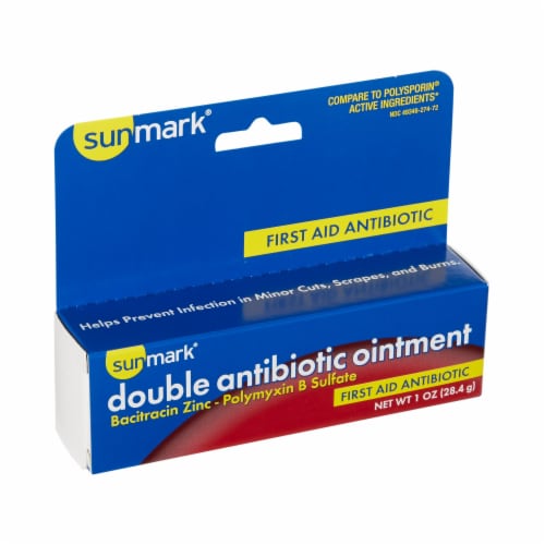sunmark® Double Antibiotic First Aid Ointment Perspective: left