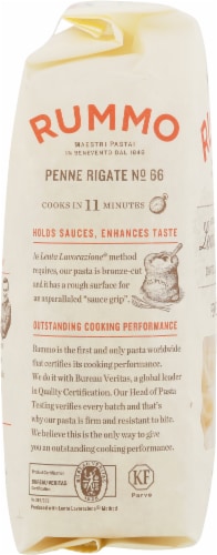 Rummo Penne Rigate No. 66 Pasta Perspective: left