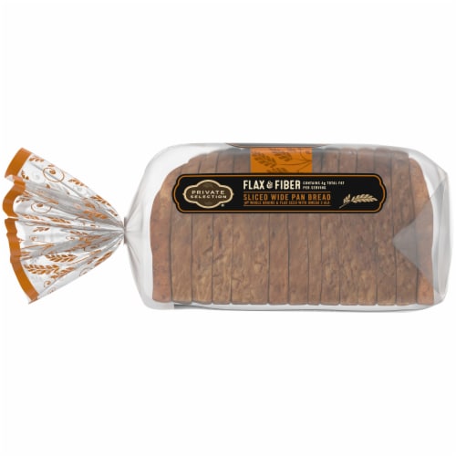 Private Selection® Flax & Fiber Sliced Wide Pan Bread Perspective: left