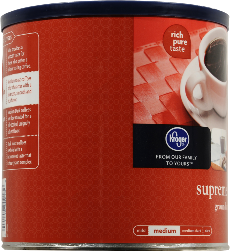 Kroger® Supreme Blend Medium Roast Ground Coffee Perspective: left