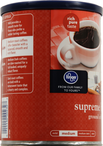 Kroger® Supreme Blend Medium Roast Ground Coffee Perspective: left