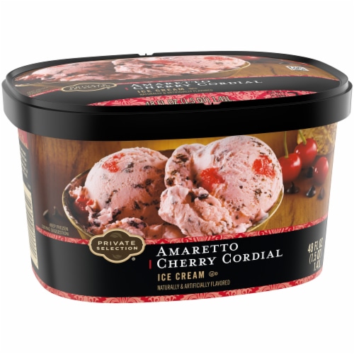 Private Selection® Amaretto Cherry Cordial Ice Cream Tub Perspective: left