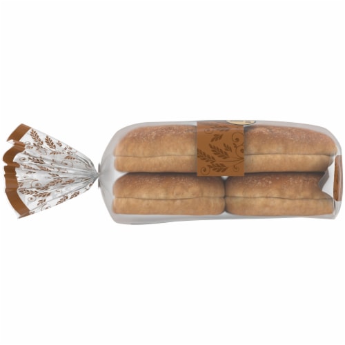Private Selection® 100% Whole Wheat Extra Large Sandwich Buns Perspective: left