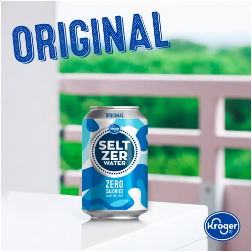Kroger® Original Seltzer Water Cans Perspective: left