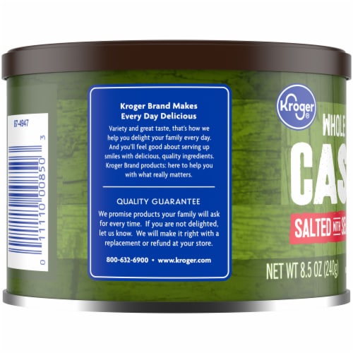 Kroger® Salted Whole Cashews Perspective: left