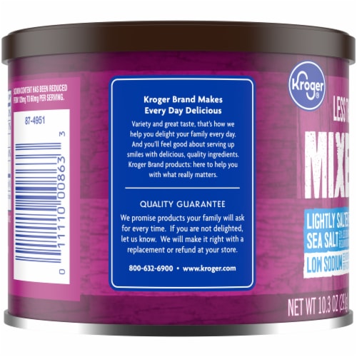 Kroger® Lightly Salted with Sea Salt Mixed Nuts Perspective: left