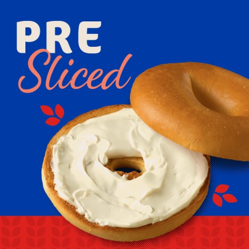 Kroger® Plain Bagels Perspective: left