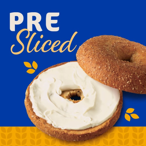 Kroger® 100% Whole Wheat Bagels Perspective: left