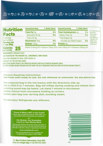 Simple Truth Organic® Frozen Kale Chopped Perspective: left